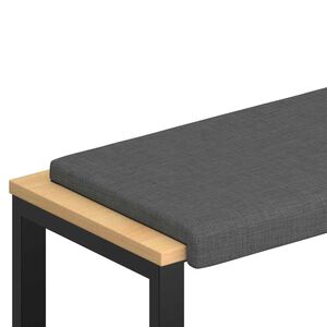 vidaXL Bankkussen Stof Donkergrijs Diepte 35 cm