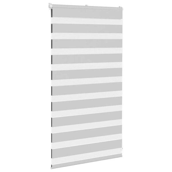 vidaXL Zebra rolgordijn 90x100 cm stofbreedte 85,9 cm lichtgrijs