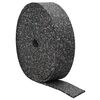 vidaXL Rubbergranulaatrol Zwart 2000 x 12 x 1 cm Rubber