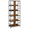 vidaXL Boekenkast 4-laags 78,5 x 33 x 188,5 cm metaal PB Oud hout