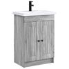 vidaXL Badkamermeubelset Grijs Sonoma 78,5 x 37,5 x 81 cm Bewerkt hout