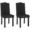 vidaXL Eetkamerstoelen 2 st fluweel zwart