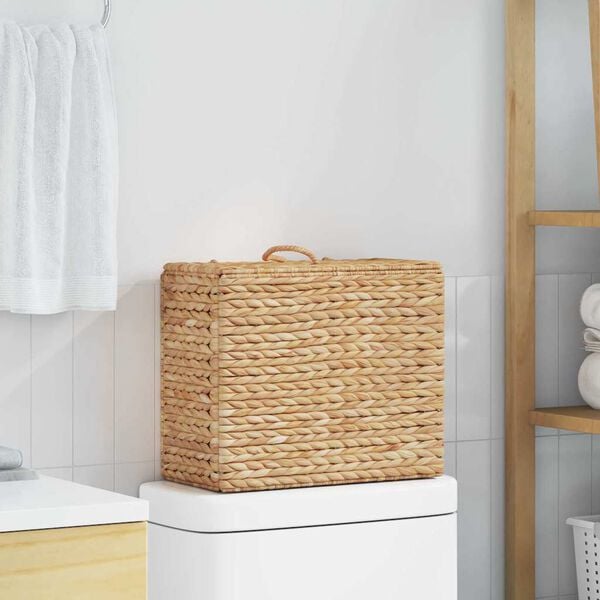 vidaXL Toiletrolhouder Naturel 36 x 18 x 31 cm Waterhyacint