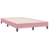 vidaXL Bedframe zonder matras 120x220 cm fluweel roze