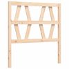 vidaXL Bedframe met hoofdbord massief hout 100x200 cm
