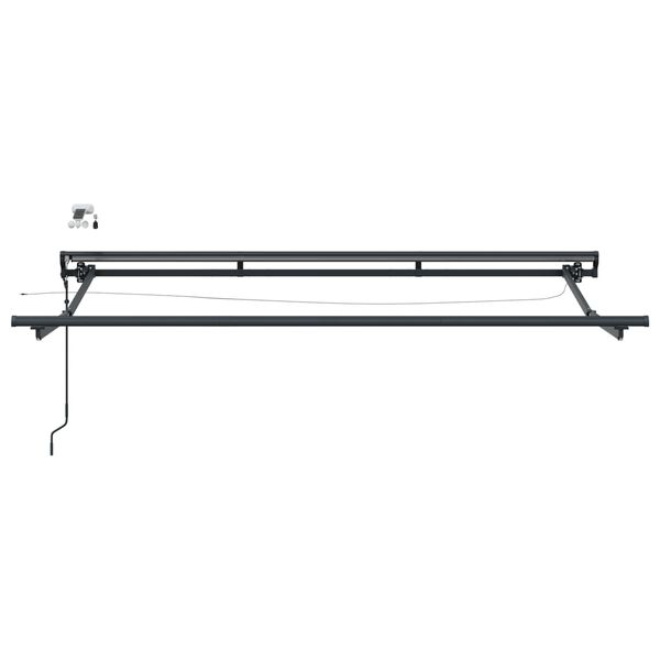 vidaXL Elektrisch Zonnescherm Frame met LED's Antraciet 3 x 2 m