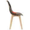vidaXL Eetkamerstoelen 6 st met patchwork ontwerp stof meerkleurig