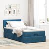 vidaXL Ottoman bed met matras 80x200cm fluweel donkerblauw