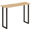 vidaXL Wandtafel met natuurlijke rand 105x33x76 cm massief mangohout