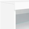 vidaXL Dressoir met LED-verlichting 162x37x67 cm wit