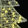 vidaXL Kerstboom met 160 LED Warmwit 150 cm Acryl