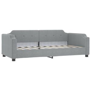 vidaXL Slaapbank 80x200 cm stof lichtgrijs