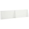 vidaXL Keerwand 2 st 80 x 12 x 40 cm Staal Wit