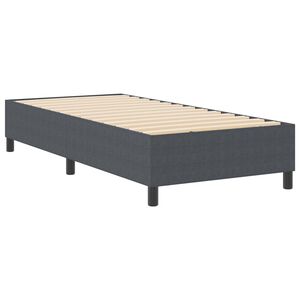 vidaXL Platform bedframe Donkergrijs 80 x 200 cm Katoen Stof