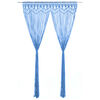 vidaXL Gordijn macram&eacute; 140x240 cm katoen blauw