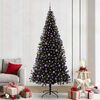 vidaXL Kerstboom met 300 LED met standaard Zwart 240 cm PVC