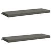 vidaXL Bank Kussens SOEST 2 st 100% Polyester Grijs 140 x 50 x 8 cm
