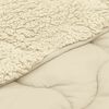 vidaXL Winter Dekbed Cr&egrave;me 220 x 240 cm Microfiber en Teddy fleece