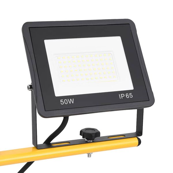 vidaXL Spotlight met statief LED 2x50 W koudwit