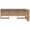 vidaXL Opberghoofdbord met plank Artisan Eiken 90 cm Bewerkt hout