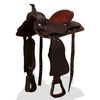 vidaXL Western zadel, hoofdstel en borstriem 16" echt leer bruin