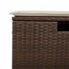 vidaXL 8-delige Loungeset met kussens poly rattan bruin