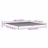 vidaXL Bedframe Wit 213.5 x 104 x 9 cm Massief grenenhout