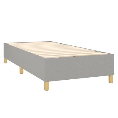 vidaXL Bedframe stof lichtgrijs 80x200 cm