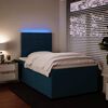 vidaXL Boxspring met matras fluweel blauw 120x190 cm