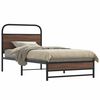 vidaXL Bedframe zonder matras bewerkt hout bruin eikenkleur 107x203 cm