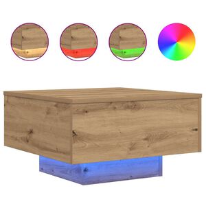 vidaXL Artisanaal eiken 55 x 55 x 31 cm Bewerkt hout
