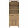 vidaXL Hoge kast Artisan Eiken 69,5 x 34 x 180 cm