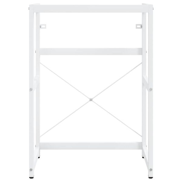 vidaXL Wastafelframe 59x38x83 cm ijzer wit