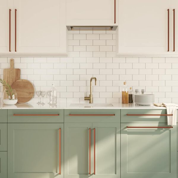 vidaXL Handvatten 5 st 480 mm roestvrij staal bronskleurig