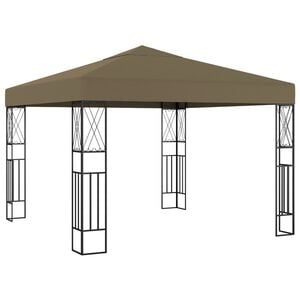 vidaXL Prieel 3x3 m stof taupe