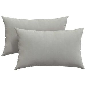 vidaXL Sofa Kussens 2 st Stof Lichtgrijs 50 x 30 cm