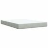 vidaXL Boxspring met matras fluweel lichtgrijs 140x200 cm