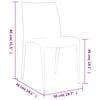 vidaXL Tuinstoelen 2 st 50x46x80 cm polypropeen cr&egrave;mekleurig