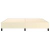 vidaXL Boxspring bed kunstleer cr&egrave;mekleurig 200x200 cm