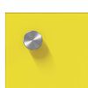 vidaXL Keuken Achterwand 2 pcs Geel 90 x 60 cm gehard glas