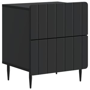 vidaXL Nachtkastje met lade Zwart 43 x 34,5 x 49,5 cm Bewerkt hout