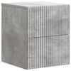 vidaXL Wandbeugel Bedkast Betongrijs 33 x 34,5 x 40 cm Bewerkt hout
