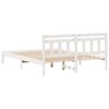 vidaXL Bedframe Wit 160 x 200 cm Massief grenenhout