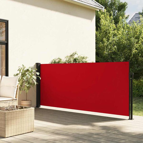 vidaXL Windscherm uittrekbaar 117x300 cm rood
