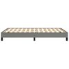 vidaXL Bedframe zonder matras 120x190 cm stof donkergrijs
