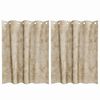 vidaXL Velvet Gordijnen met gordijnen 2 pcs Cr&egrave;me 140 x 140 cm Fluweel