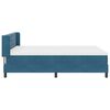 vidaXL Boxspringbed met matras Donkerblauw 200 x 160 cm Fluweel