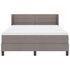 vidaXL Boxspringbed met matras Taupe 190 x 140 cm Polyester