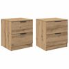 vidaXL Nachtkastje 2 st Artisan Eiken 45 x 39 x 50cm Bewerkt hout
