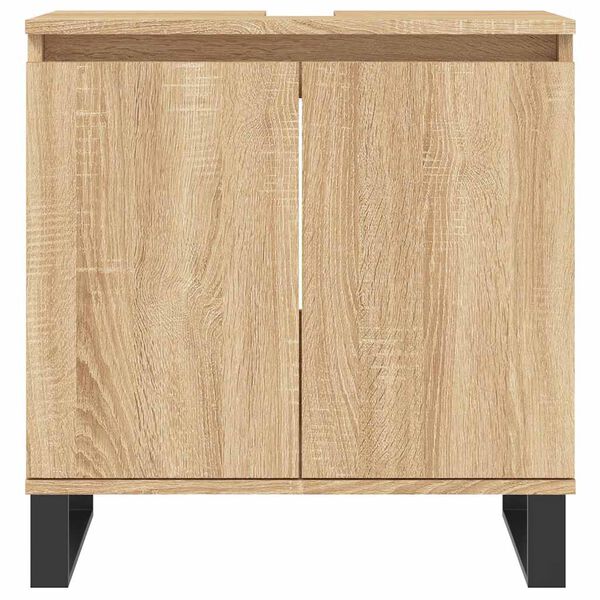 vidaXL Badkamerkast 58x33x60 cm bewerkt hout sonoma eikenkleurig